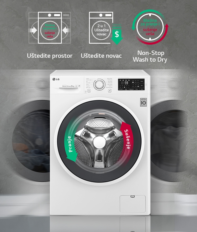 Mašina za pranje i sušenje veša u jednom2